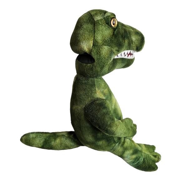 Build A Bear Workshop Dinosaur Green 17-inch Animal Stuffed Soft Plush Puppet - Picture 3 of 9
